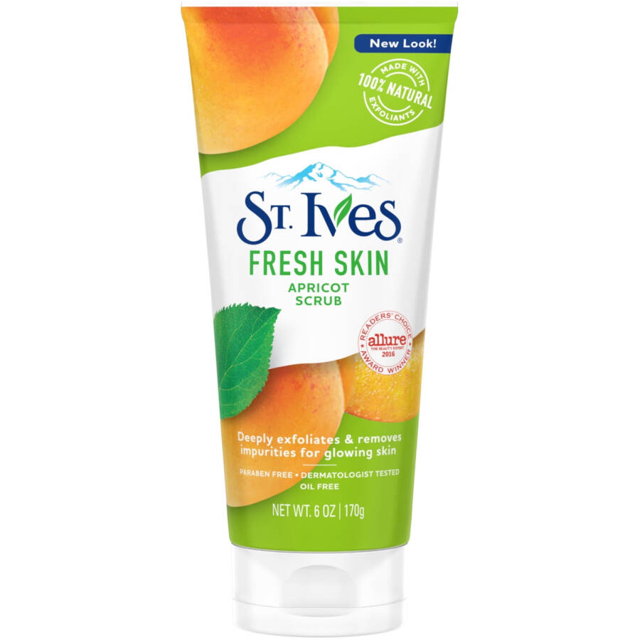 2 Paket St.Ives Naturally Clear Fresh Skin Kayısı Peelingi Her Biri 6 Oz - 2