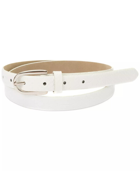 2-Pk Snake & Solid Belt, Created for Modazone White - 4