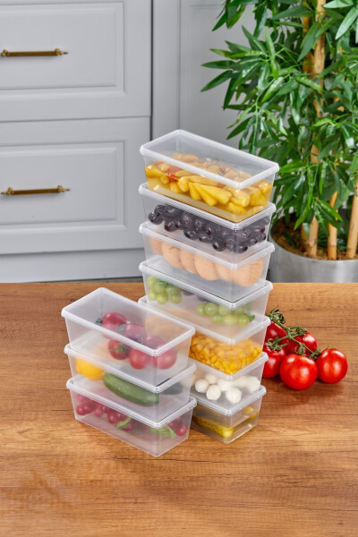 20 PCS FREEZER SAFE STORAGE CONTAINER WITH LID, ORGANIZER 500 ML - 5