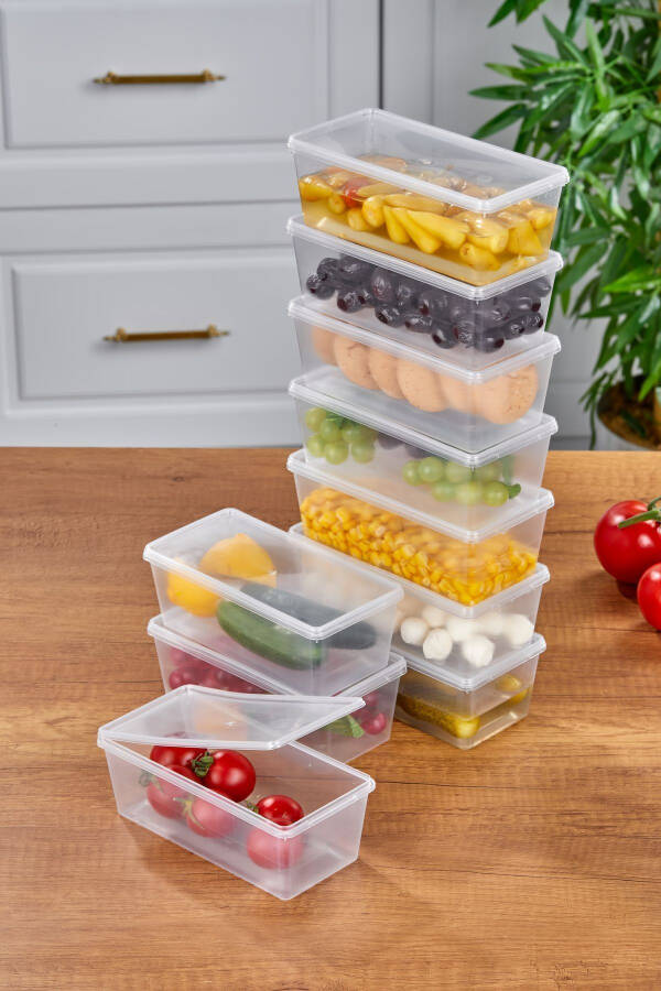 20 PCS FREEZER SAFE STORAGE CONTAINER WITH LID, ORGANIZER 500 ML - 6