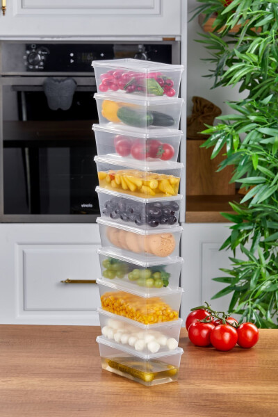 20 PCS FREEZER SAFE STORAGE CONTAINER WITH LID, ORGANIZER 500 ML - 7