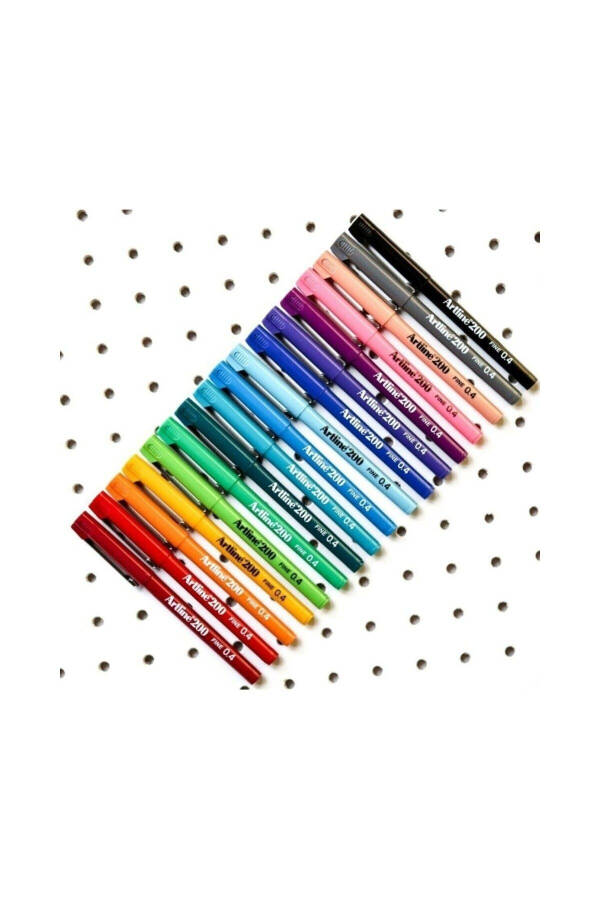 200 Fineliner 0.4 Mm Fine Tip Pen for Writing and Drawing 10 Pack - 7