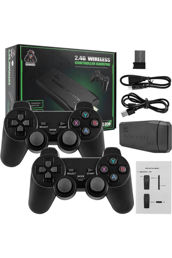 20000 Games Wireless Dual Controller Game Console 4K Full HD Game Stick TV Game Console Retro Atari - 1