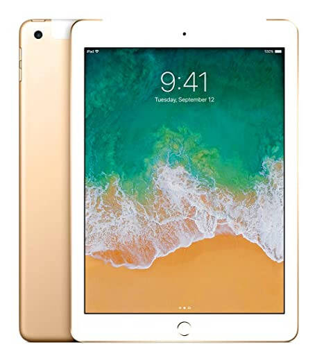 2017 Apple iPad (9.7 inç, WiFi + Hücresel, 32GB) - Altın (Yenilenmiş) - 1