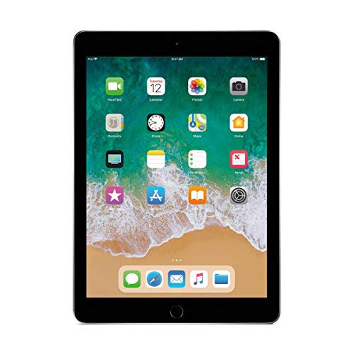 2018 Apple iPad 6th Gen (9.7-inch, Wi-Fi, 128GB) - Space gray (Renewed) - 1