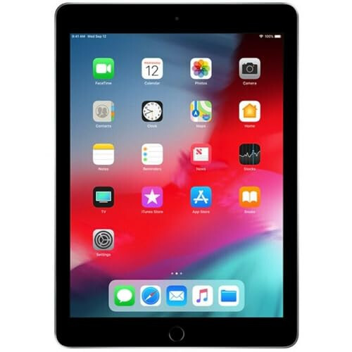 2018 Apple iPad 6th Gen (9.7-inch, Wi-Fi, 128GB) - Space gray (Renewed) - 2