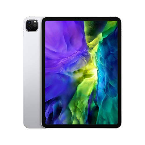 2020 Apple iPad Pro 2. Nesil (11 inç, Wi-Fi, 128 GB) Gümüş (Yenilenmiş) - 1