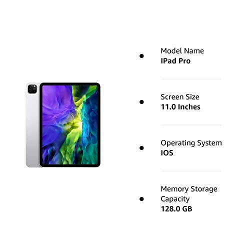 2020 Apple iPad Pro 2. Nesil (11 inç, Wi-Fi, 128 GB) Gümüş (Yenilenmiş) - 13