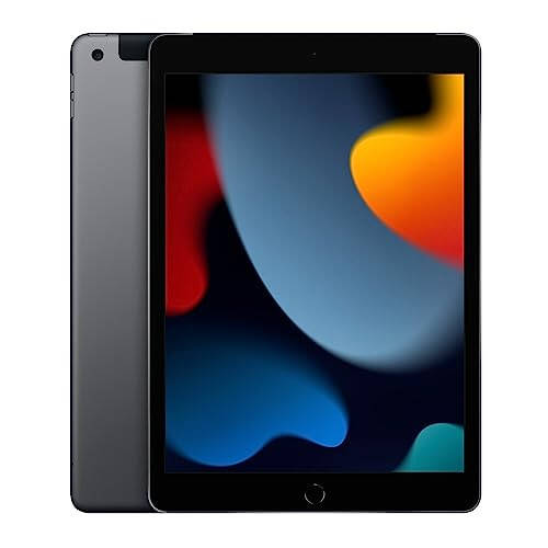 2021 Apple iPad 9. Nesil (10.2 inç, Wi-Fi + Hücresel, 64GB) Uzay Grisi (Yenilenmiş) - 1