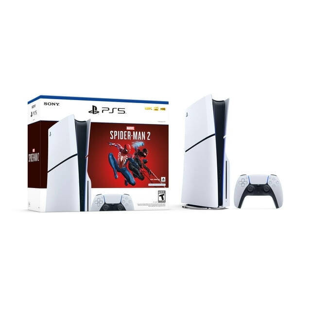 2023 Newest PlayStation_PS5 Gaming Console 1TB SSD Disc Version With Marvel's Spider-Man 2 / One Extra Wireless Controller/ 17 In 1 Accessory kit - 3