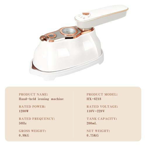 2024 New Steamer Iron For Clothes Travel Mini: Handheld Size Portable Clothing Small Garment Electric Steam Ironing Machine For Travel College Dorm Home Essentials - White - 2