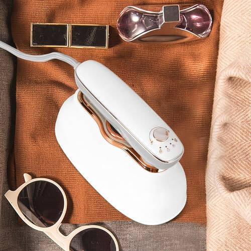 2024 New Steamer Iron For Clothes Travel Mini: Handheld Size Portable Clothing Small Garment Electric Steam Ironing Machine For Travel College Dorm Home Essentials - White - 6