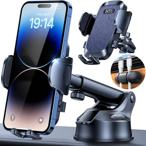 2024 Ultimate Car Phone Mount 【80+LBS Strongest Suction & Military-Grade】【Patent & Safety Certs】 Cell Phone Holder Truck Stand for Car Dashboard Windshield Vent for iPhone 15 Pro Max 14 13, Dark Blue - 1