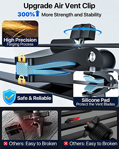 2024 Ultimate Car Phone Mount 【80+LBS Strongest Suction & Military-Grade】【Patent & Safety Certs】 Cell Phone Holder Truck Stand for Car Dashboard Windshield Vent for iPhone 15 Pro Max 14 13, Dark Blue - 6