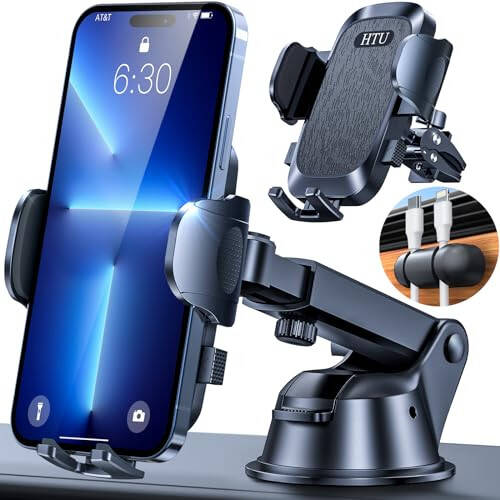 2024 Ultimate Car Phone Mount 【80+LBS Strongest Suction & Military-Grade】【Patent & Safety Certs】 Cell Phone Holder Truck Stand for Dashboard Windshield Vent for iPhone 15 Pro Max 14 13 Samsung, Black - 7