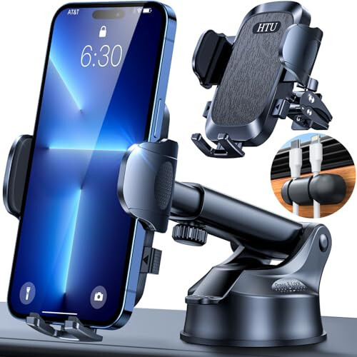 2024 Ultimate Car Phone Mount 【80+LBS Strongest Suction & Military-Grade】【Patent & Safety Certs】 Cell Phone Holder Truck Stand for Dashboard Windshield Vent for iPhone 15 Pro Max 14 13 Samsung, Black - 1