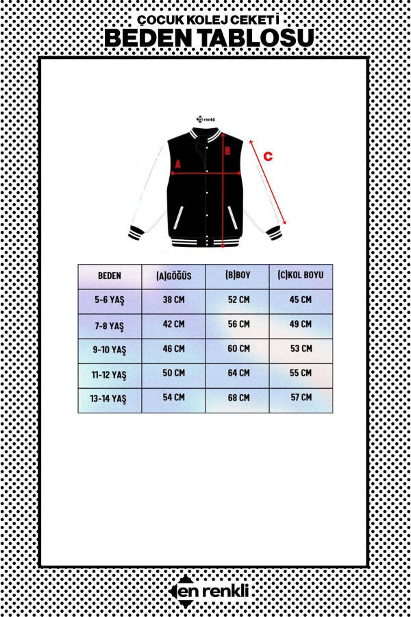 2025 FW New Season Double-Sided Name-Writable Printed Girls Oversize College Jacket 100% Cotton - 4