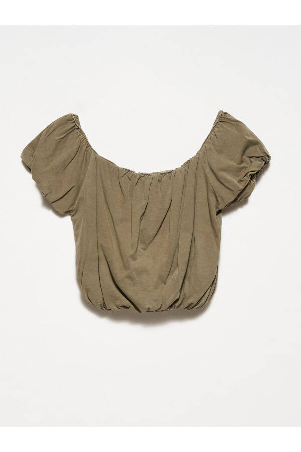 20660 Washed Top - Khaki - 13