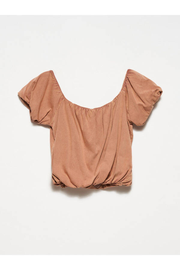 20660 Washed Top - Light Brown - 12