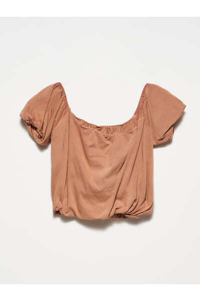 20660 Washed Top - Light Brown - 8