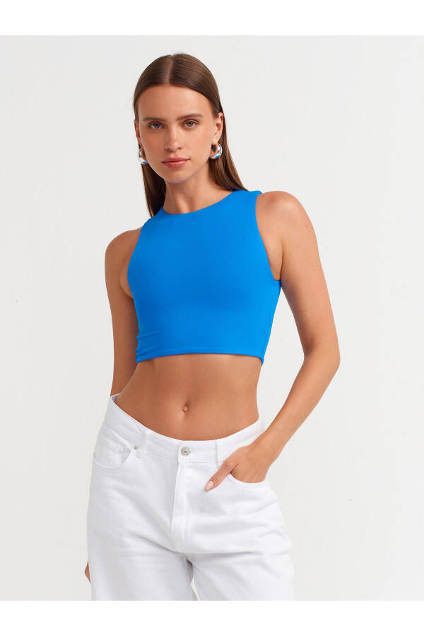 20902 Poliamid Crop Top - Saks - 17