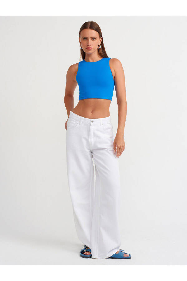 20902 Poliamid Crop Top - Saks - 19