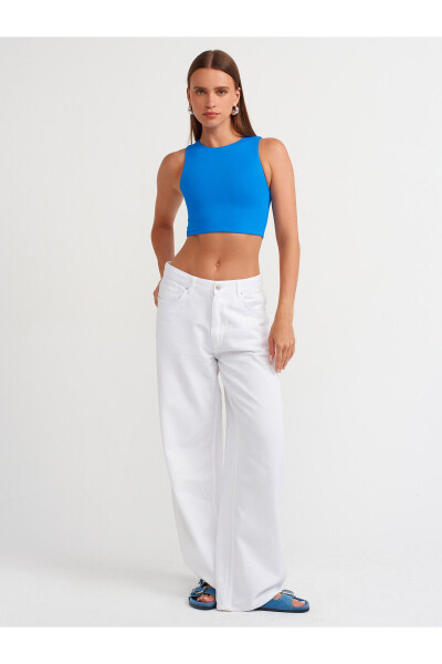 20902 Poliamid Crop Top - Saks - 15