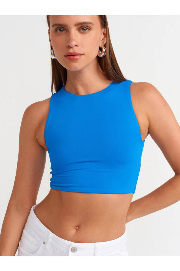 20902 Poliamid Crop Top - Saks - 16