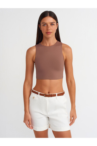 20902 Poliamid Crop Top-Sutli K. - 17