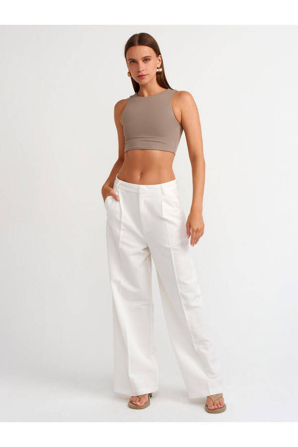 20902 Poliamid Crop Top - Vizon - 20