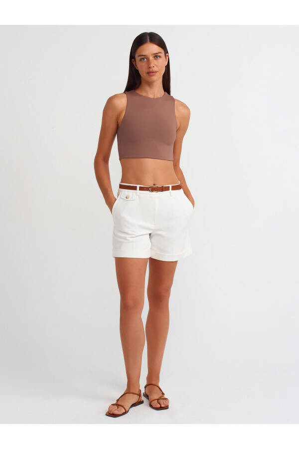 20902 Polyamide Crop Top-Milky K. - 19