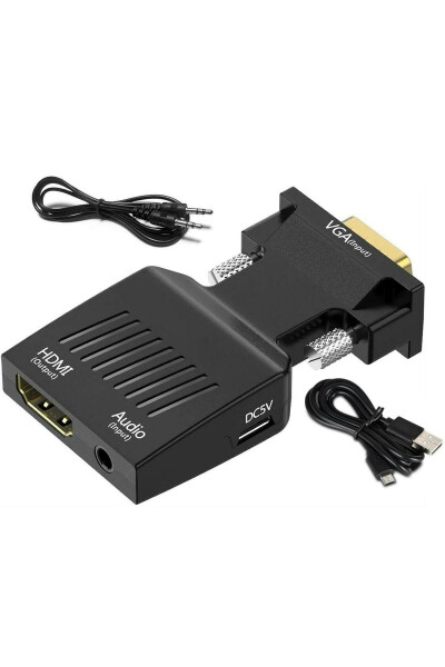 2170 Vga To Hdmi Konverteri Adapter Kabli Audio Qo'llab-quvvatlash bilan - 10