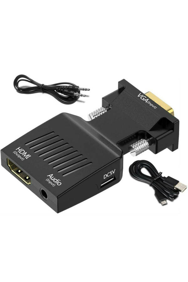 2170 Vga To Hdmi Konverteri Adapter Kabli Audio Qo'llab-quvvatlash bilan - 7