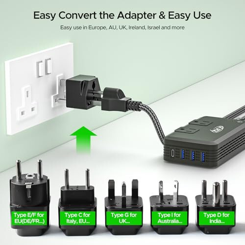 230w Voltage Converter 240V/220V to 120V/110V Key Power International Power Converter Travel Kit - Travel Adapter Use for USA Appliance Hair Straightener, Overseas in Europe, Australia, UK, Italy, etc - 4