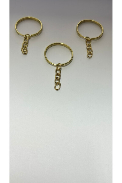 2,4 Cm Zincirli İnce Halka 50 Adet Gold Renk - 8