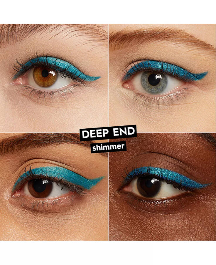 24/7 Glide-On Waterproof Eyeliner Pencil Deep End (bright metallic teal shimmer) - 3