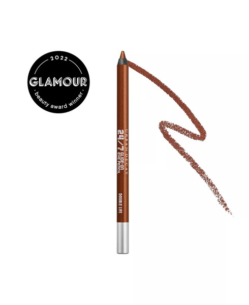 24/7 Glide-On Waterproof Eyeliner Pencil Double Life (reddish-brown metallic) - 2