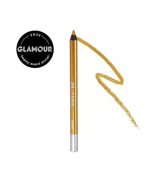 24/7 Glide-On Waterproof Eyeliner Pencil Goldmine (gold with gold micro-sparkle) - 2