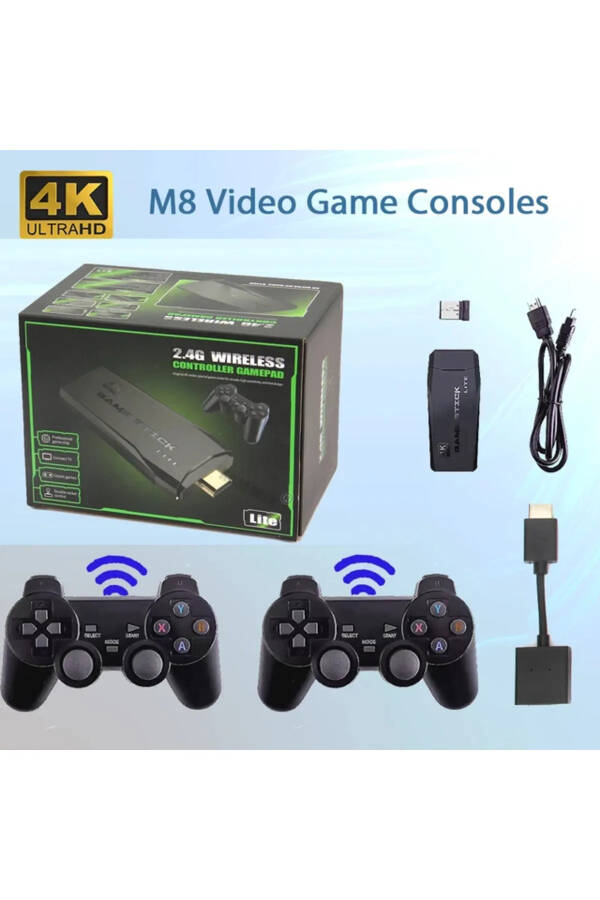 2.4g Беспроводной игровой контроллер Gamepad с выходом HDMI TV Встроенные классические игры - 4