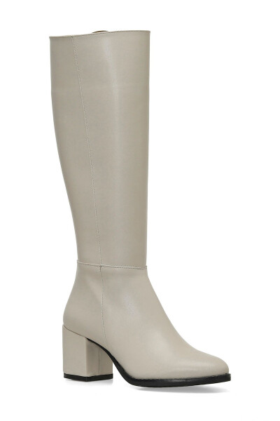 24K-996 4PR Beige Women's Heeled Boots - 2