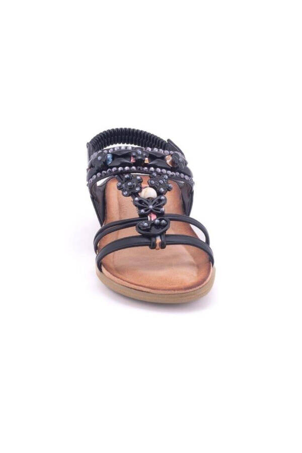 24y160-4 Girl's Comfort Sole Sandal with Stones - 17