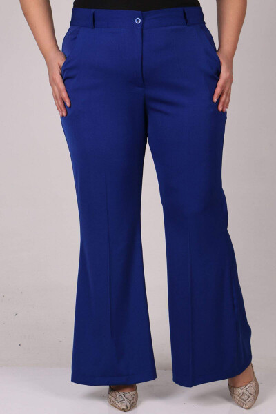 29031 Plus Size Wide Leg Pants-Saks - 1