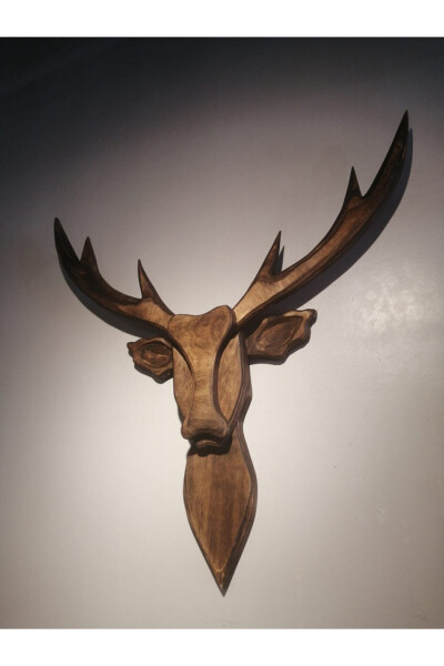 2D Deer Head Wall Decor - 3