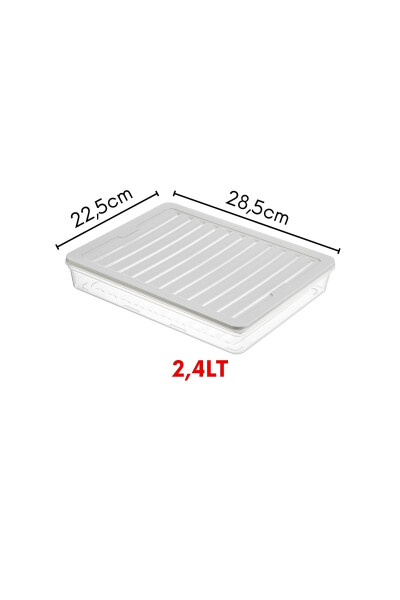 2'li Set Freshbox Mikrodalga Ve Dondurucuya Uygun Saklama Kabı Krem - 7