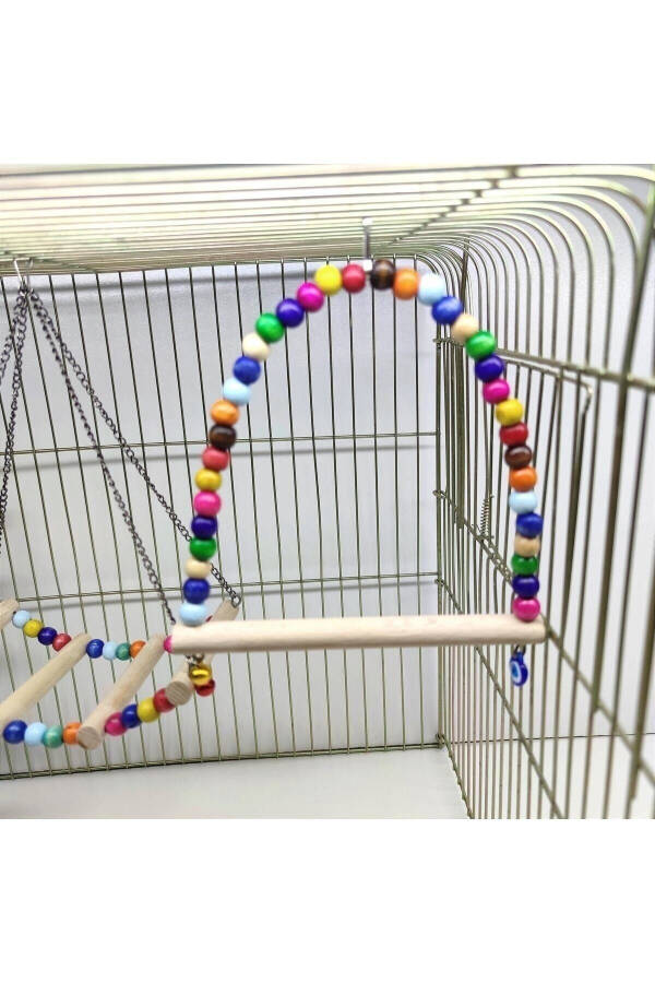 3-in-1 Toy Set for Cockatiels and Similar Size Birds - 4