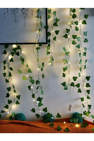 3 Meter Fairy LED String Lights Large-Leaved Artificial Vine Plane Tree Decorative Ornament - 3