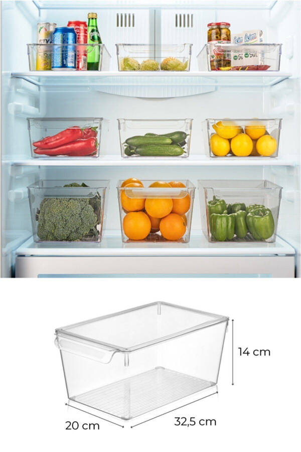 3 Pack Large Refrigerator Organizers - 3