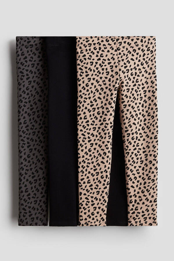 3 Pack Thick Jersey Leggings - 1