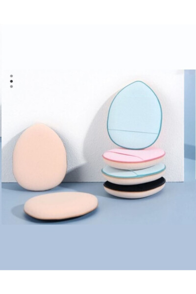 3 Pcs Mini Cosmetic Puff Finger Face Makeup Sponge Under Eye Concealer Dry Wet Cloth Sponge - 6