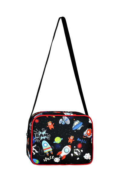 3-Piece Elementary School Astronaut Patterned, Boys' Lunch Bag and Pencil Case School Backpack - 5